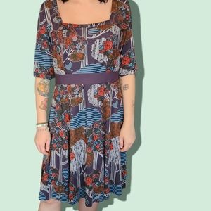 FUN print, large dress